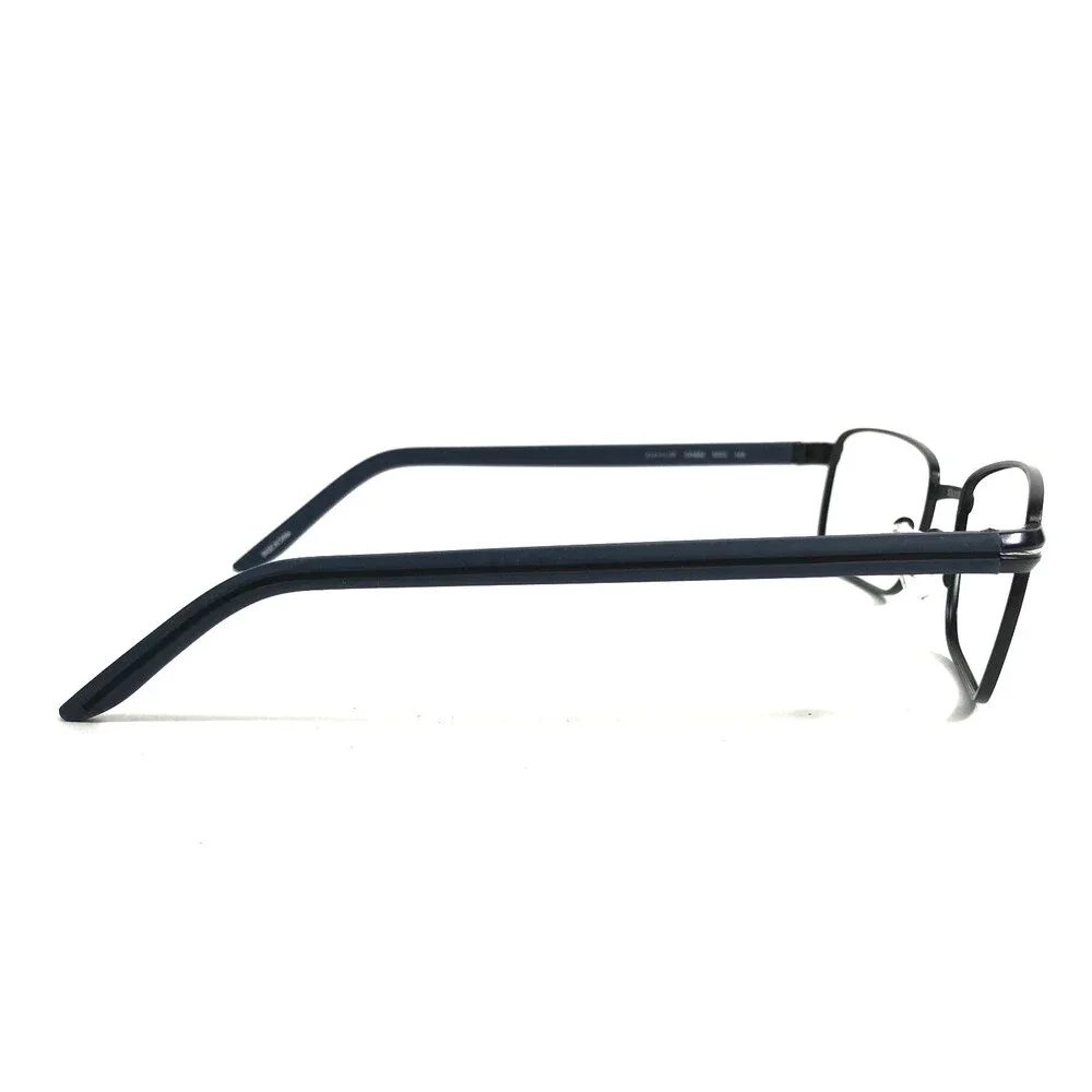 Chesterfield Eyeglasses Frame CH862 0003 Black Blue Rectangle Wire Rim 53-17-140